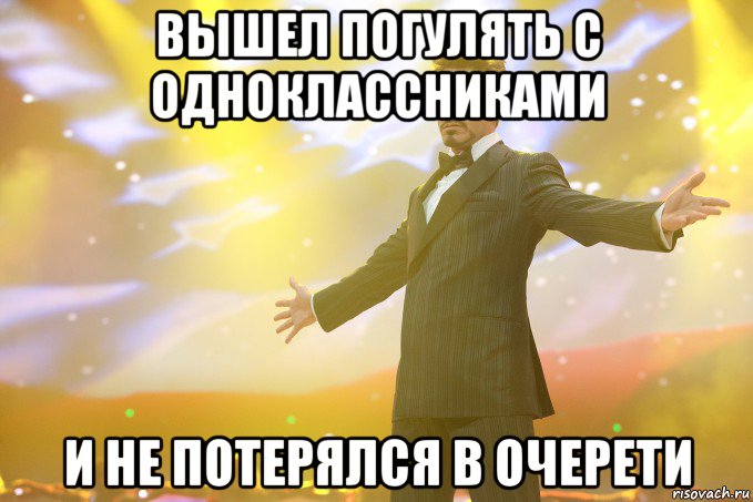 Вышел погулять с одноклассниками и не потерялся в очерети, Мем Тони Старк (Роберт Дауни младший)