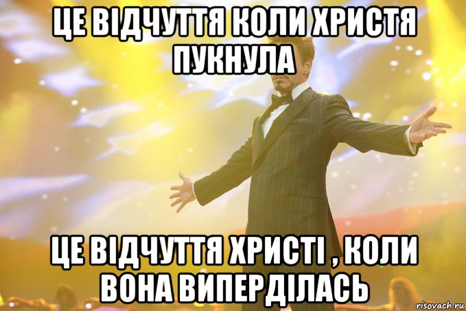 Це відчуття коли Христя пукнула Це відчуття Христі , коли вона виперділась, Мем Тони Старк (Роберт Дауни младший)