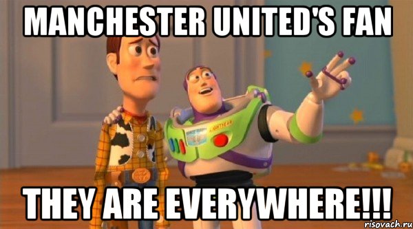 manchester united's fan they are everywhere!!!