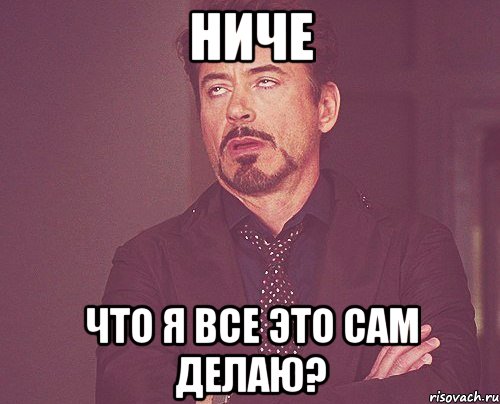 ниче что я все это сам делаю?, Мем твое выражение лица