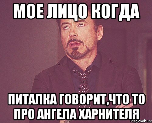 Мое лицо когда Питалка говорит,что то про ангела харнителя, Мем твое выражение лица