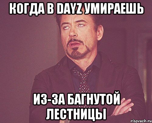 когда в dayz умираешь из-за багнутой лестницы, Мем твое выражение лица