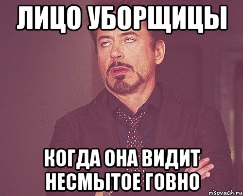 Лицо уборщицы когда она видит несмытое говно, Мем твое выражение лица