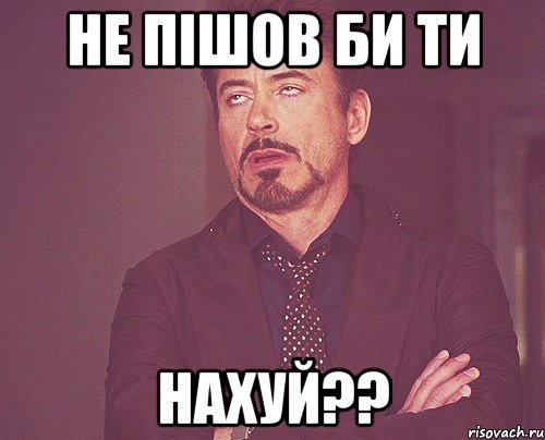 НЕ ПІШОВ БИ ТИ НАХУЙ??, Мем твое выражение лица