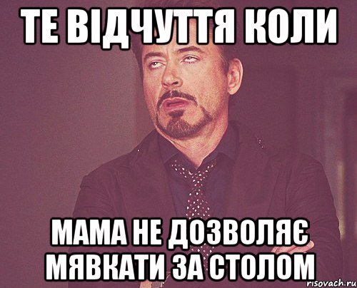 те відчуття коли мама не дозволяє мявкати за столом, Мем твое выражение лица