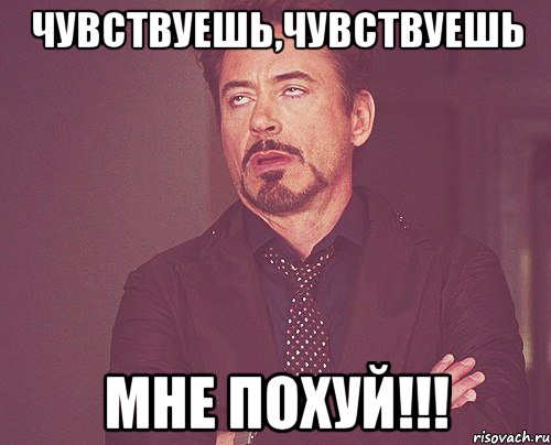 Чувствуешь,чувствуешь Мне похуй!!!, Мем твое выражение лица