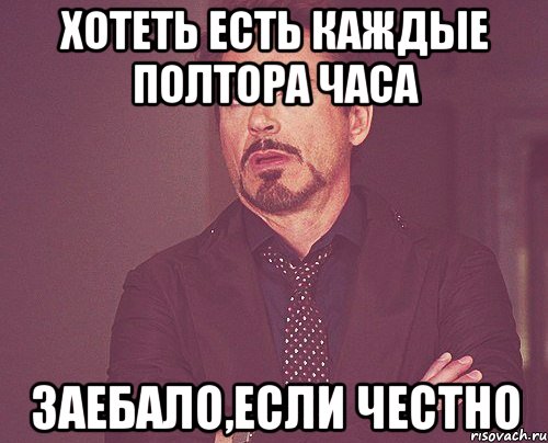 хотеть есть каждые полтора часа заебало,если честно, Мем твое выражение лица