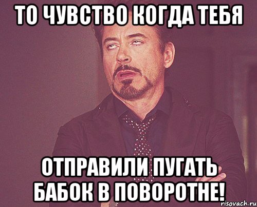 То чувство когда тебя отправили пугать бабок в поворотне!, Мем твое выражение лица