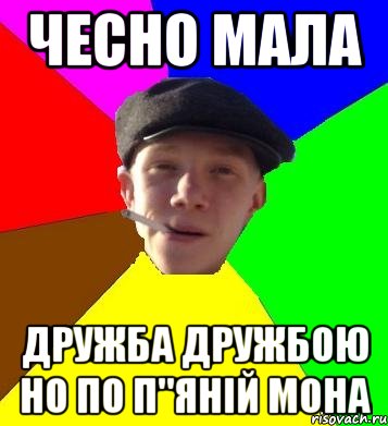 чесно мала дружба дружбою но по п"яній мона, Мем умный гопник