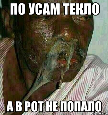 ПО УСАМ ТЕКЛО А В РОТ НЕ ПОПАЛО