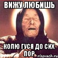 вижу любишь Колю Гуся до сих пор, Мем Ванга (цвет)