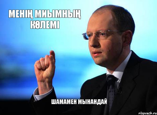 МЕНІҢ МИЫМНЫҢ КӨЛЕМІ ШАМАМЕН МЫНАНДАЙ