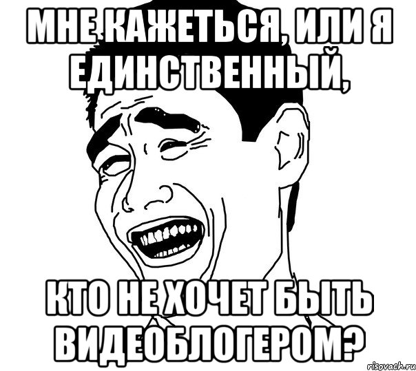 Мне кажеться, или я единственный, кто не хочет быть видеоблогером?, Мем Яо минг