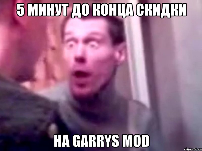 5 минут до конца скидки на Garrys Mod, Мем Запили