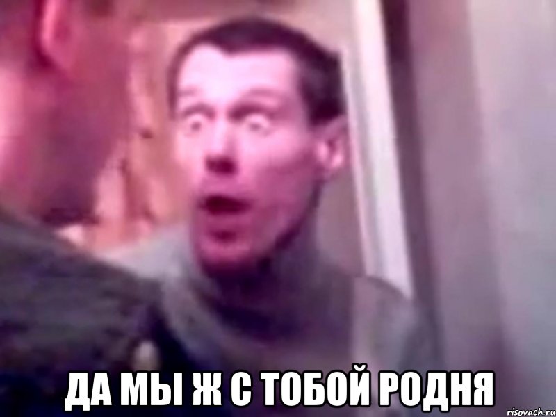  Да мы ж с тобой родня, Мем Запили