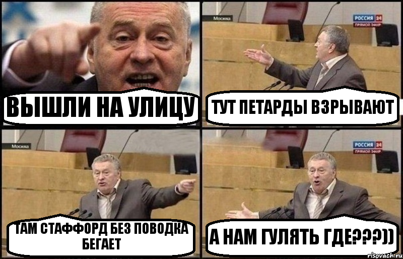 ВЫШЛИ НА УЛИЦУ ТУТ ПЕТАРДЫ ВЗРЫВАЮТ ТАМ СТАФФОРД БЕЗ ПОВОДКА БЕГАЕТ А НАМ ГУЛЯТЬ ГДЕ???)), Комикс Жириновский