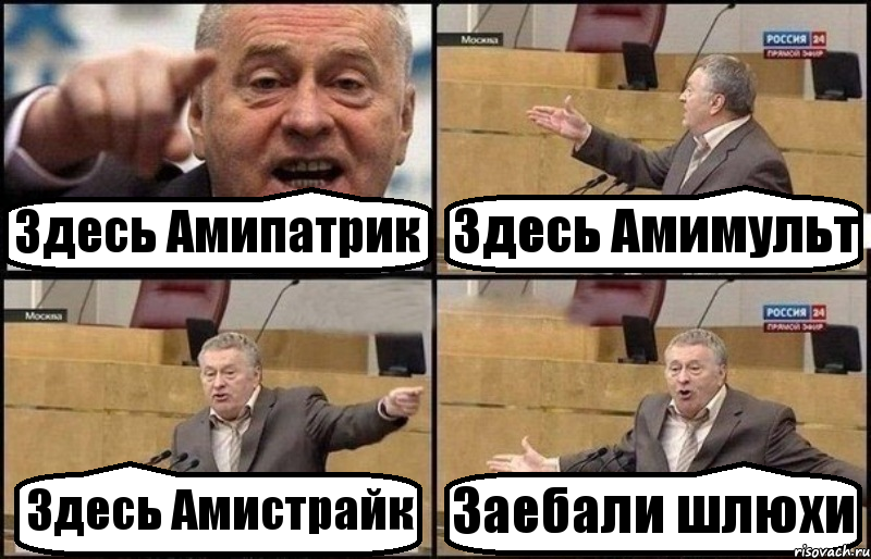 Здесь Амипатрик Здесь Амимульт Здесь Амистрайк Заебали шлюхи, Комикс Жириновский