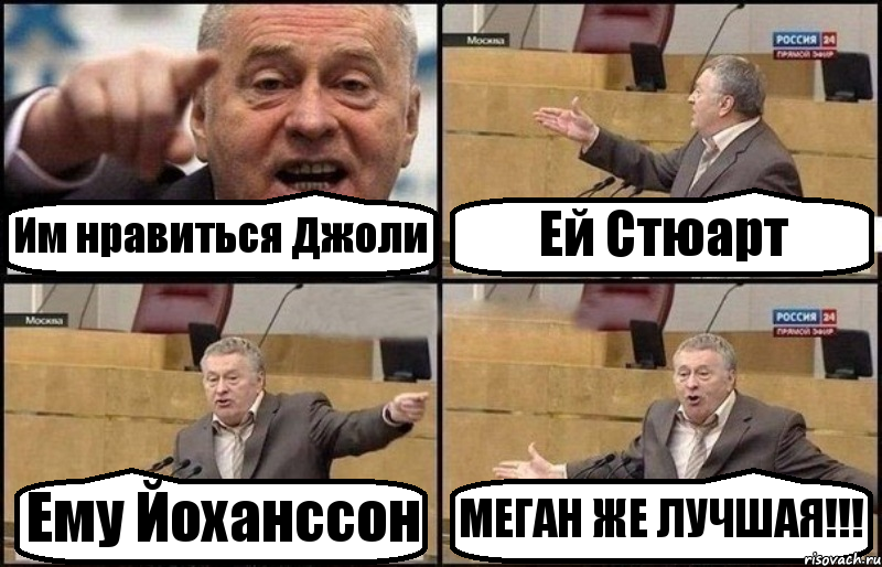 Им нравиться Джоли Ей Стюарт Ему Йоханссон МЕГАН ЖЕ ЛУЧШАЯ!!!