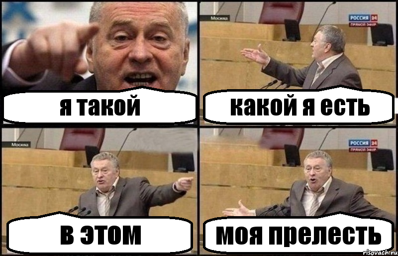 я такой какой я есть в этом моя прелесть