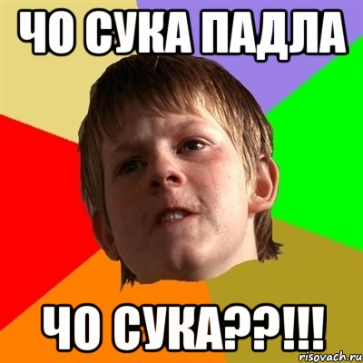 ЧО СУКА ПАДЛА ЧО СУКА??!!!, Мем Злой школьник