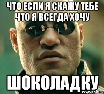 что если я скажу тебе что я всегда хочу шоколадку, Мем  а что если я скажу тебе