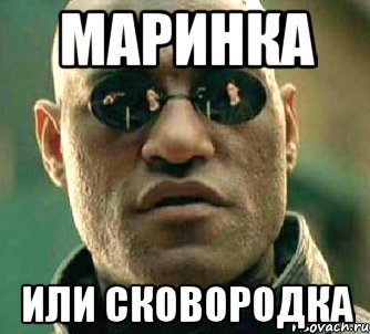 маринка или сковородка, Мем  а что если я скажу тебе