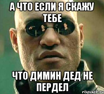 А что если я скажу тебе Что Димин дед не пердел, Мем  а что если я скажу тебе