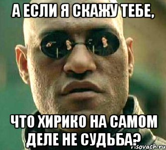 А если я скажу тебе, что Хирико на самом деле не Судьба?, Мем  а что если я скажу тебе