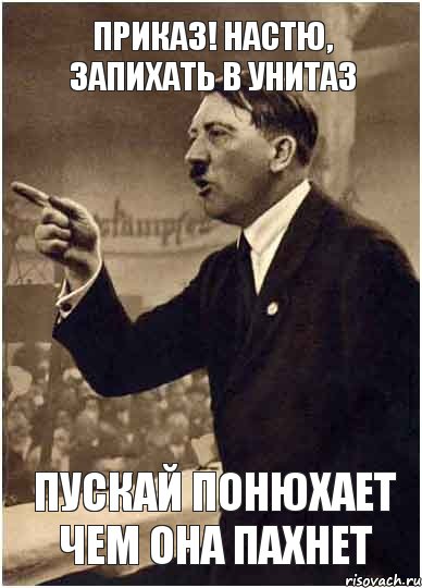 Приказ! Настю, запихать в унитаз Пускай понюхает чем она пахнет, Комикс Адик