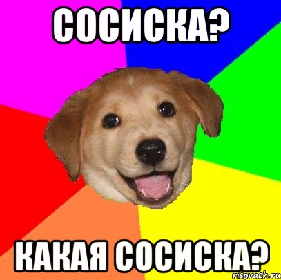 сосиска? какая сосиска?, Мем Advice Dog