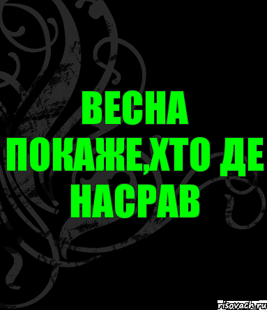 Весна покаже,хто де насрав, Комикс анегдот