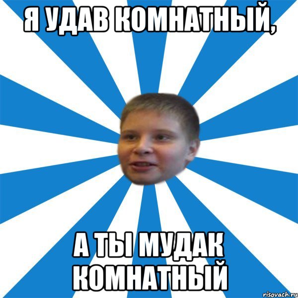 Я удав комнатный, а ты мудак комнатный