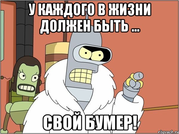 у каждого в жизни должен быть ... свой бумер!, Мем Бендер