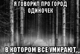 Я говорил про город одиночек В котором все умирают, Мем безысходность