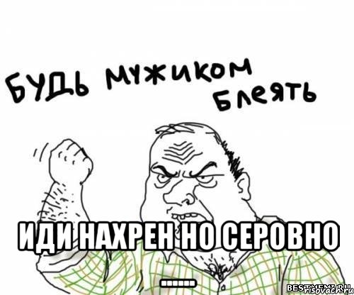  иди нахрен но серовно ......, Мем блять