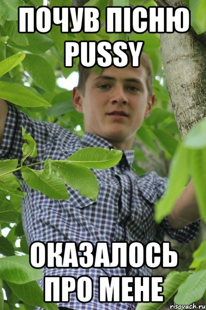 Почув пісню Pussy Оказалось про мене