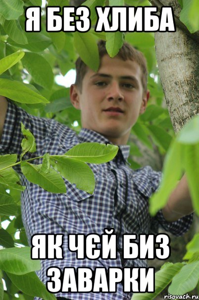 Я без хлиба Як чєй биз заварки