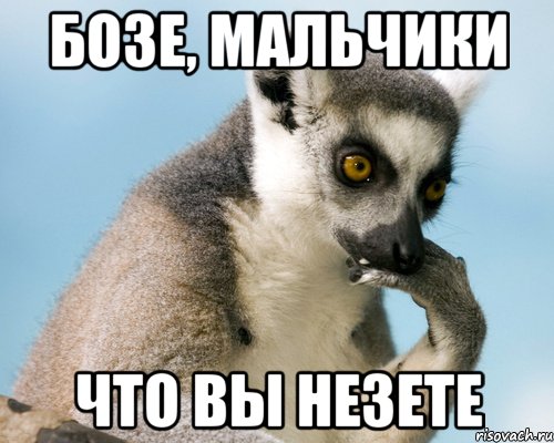 Бозе, мальчики Что вы незете