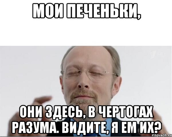 Мои печеньки, Они здесь, в чертогах разума. Видите, я ем их?, Мем  чертоги разума