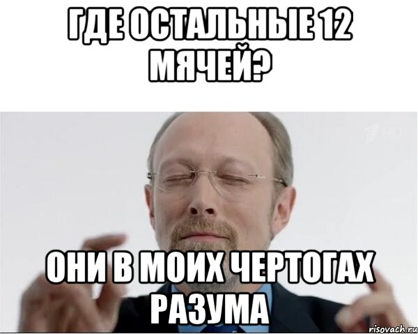 Где остальные 12 мячей? Они в моих чертогах разума, Мем  чертоги разума