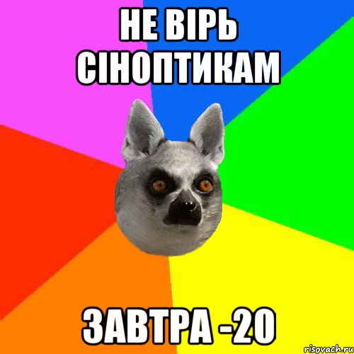 не вірь сіноптикам завтра -20