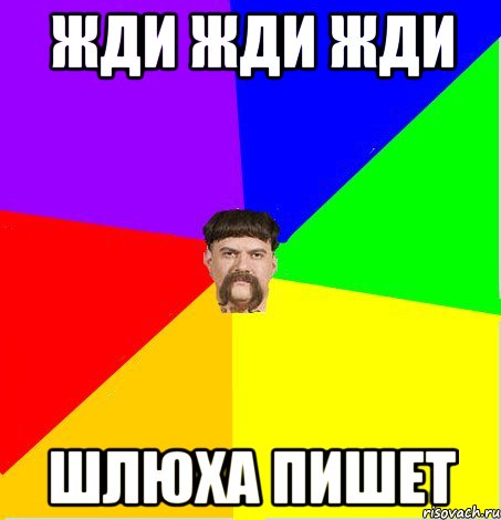 Жди жди жди шлюха пишет