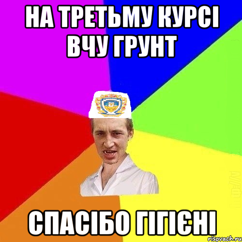 на третьму курсі вчу грунт спасібо гігієні, Мем Чоткий Паца Горбачевського