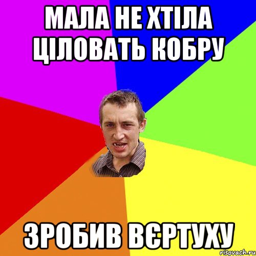 мала не хтіла ціловать кобру зробив вєртуху, Мем Чоткий паца