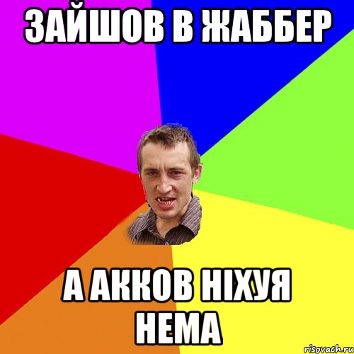 Зайшов в жаббер А акков ніхуя нема, Мем Чоткий паца