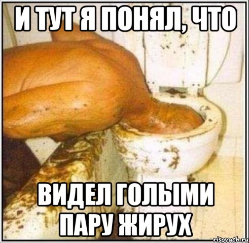 и тут я понял, что видел голыми пару жирух, Мем Дайвер