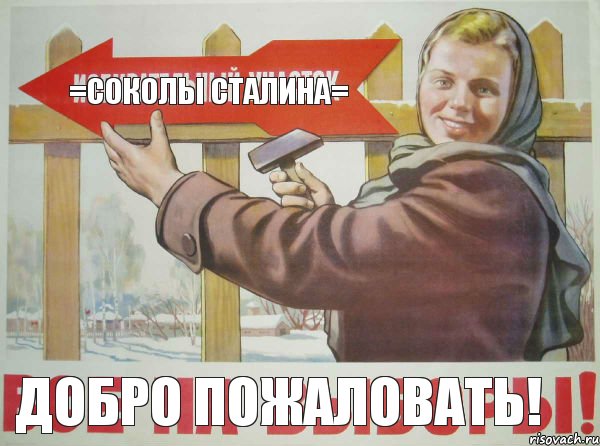 =СОКОЛЫ СТАЛИНА= ДОБРО ПОЖАЛОВАТЬ!, Комикс добро пожаловать