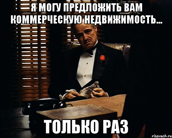 Я могу предложить вам коммерческую недвижимость... только раз, Мем Дон Вито Корлеоне