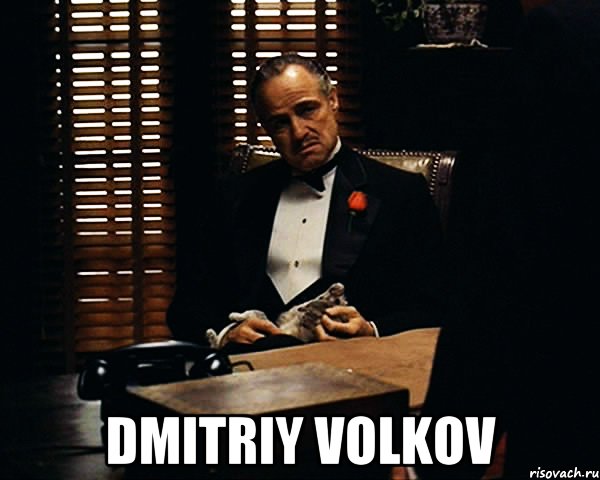  Dmitriy Volkov, Мем Дон Вито Корлеоне