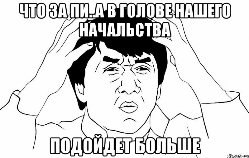 что за пи..а в голове нашего начальства подойдет больше